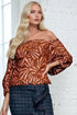 Shine Lace Blouse – Copper Metallic